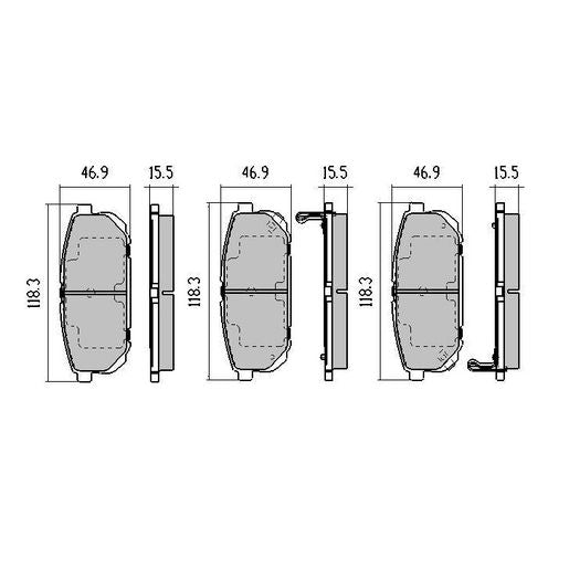 RDA Phantom Ceramic Brake Pad Set Rear RDC2012