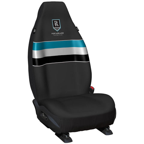 AFL Front Car Seat Covers Polyester, Black/White - Pair