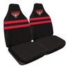 AFL Front Car Seat Covers Polyester, Black/Red - Pair