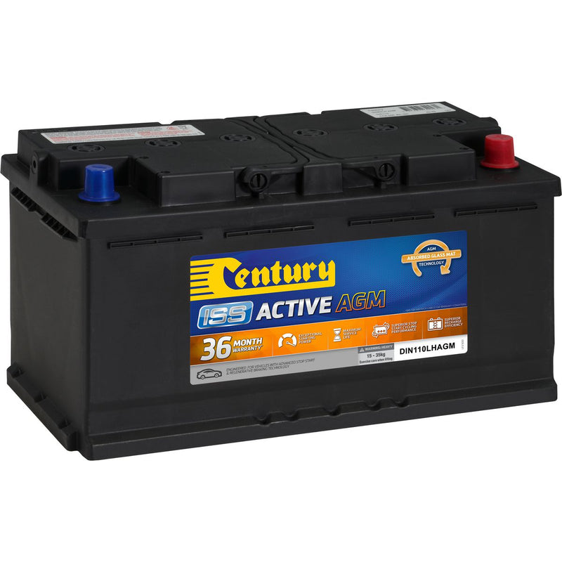 Century Batteries Battery-Iss + Hybrid 106128 DIN110LH MF