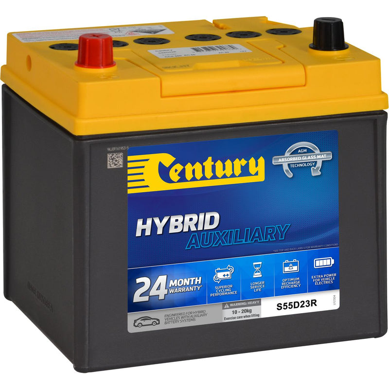 Century Batteries Battery-Iss + Hybrid 118112 S55D23R