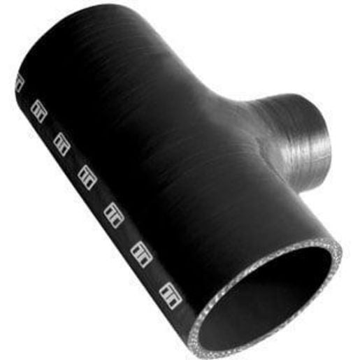 Turbosmart Hose Tee 3.00" ID 1.50" Spout (Black)
