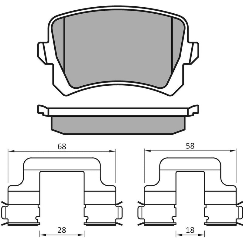 Meyle Brake Pad Set 025 244 8317/PD