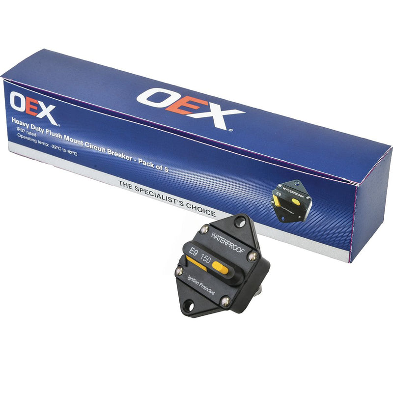 OEX Flush Mount Circuit Breaker Manual Reset 150A Box Of