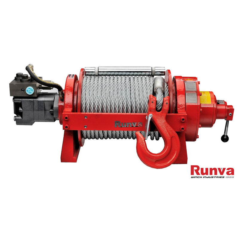 Runva HWP20000Y2P Industrial Winch Hydraulic 20000lb