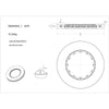 DBA T3 5000 Slotted 2Pc Brake Rotor Single 365mm Front