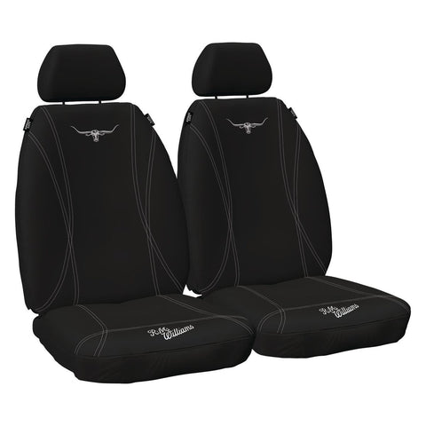 R.M. Williams Front Car Seat Covers Neoprene, Black/White