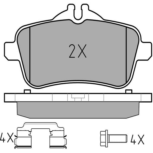 Meyle Original Brake Pad Set Rear 025 252 1518