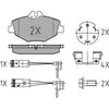 Meyle Brake Pad Set 025 237 4320-1/PD