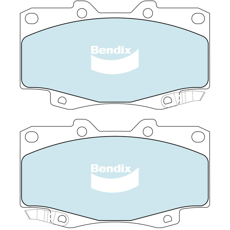 Bendix Ultimate 4WD Brake Pad Set Front DB1739 ULT4WD