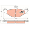 TRW Cotec Brake Pad Set GDB1041
