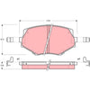 TRW Brake Pad Set GDB3103DT