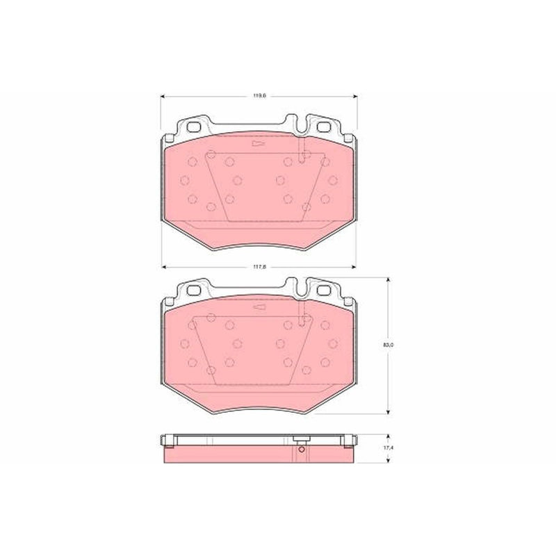 TRW Brake Pad Set GDB1575