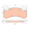 TRW Cotec Brake Pad Set Front GDB1911