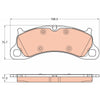 TRW Brake Pad Set GDB2057