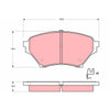 TRW Cotec Brake Pad Set Front GDB3302