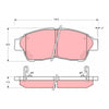 TRW Brake Pad Set GDB3207