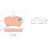 TRW Cotec Brake Pad Set Front GDB1629