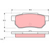 TRW Cotec Brake Pad Set Rear GDB775