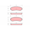 TRW Cotec Brake Pad Set GDB982