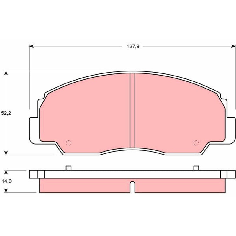 TRW Brake Pad Set GDB1134