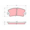 TRW Cotec Brake Pad Set Rear GDB155