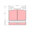 TRW Cotec Brake Pad Set Front GDB131