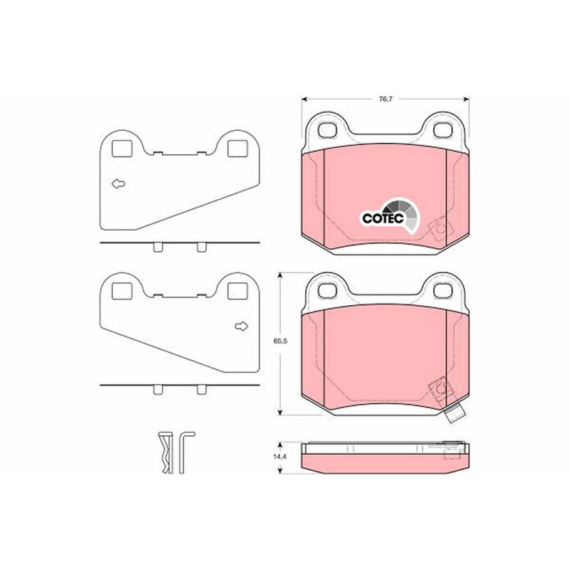 TRW Cotec Brake Pad Set GDB3350