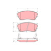 TRW Brake Pad Set GDB1012DT