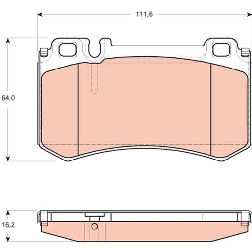 TRW Brake Pad Set GDB1735