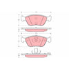TRW Brake Pad Set GDB1406
