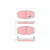 TRW Cotec Brake Pad Set Front GDB3342