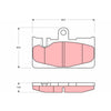 TRW Cotec Brake Pad Set GDB3323