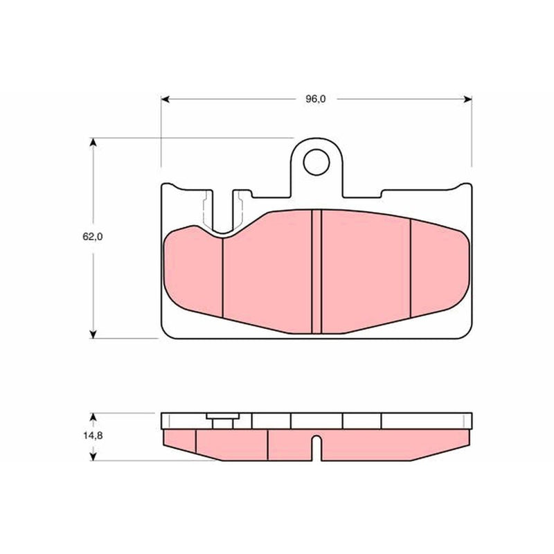 TRW Cotec Brake Pad Set GDB3323