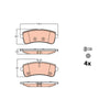 TRW Brake Pad Set GDB2079