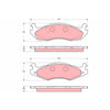 TRW Brake Pad Set GDB1207