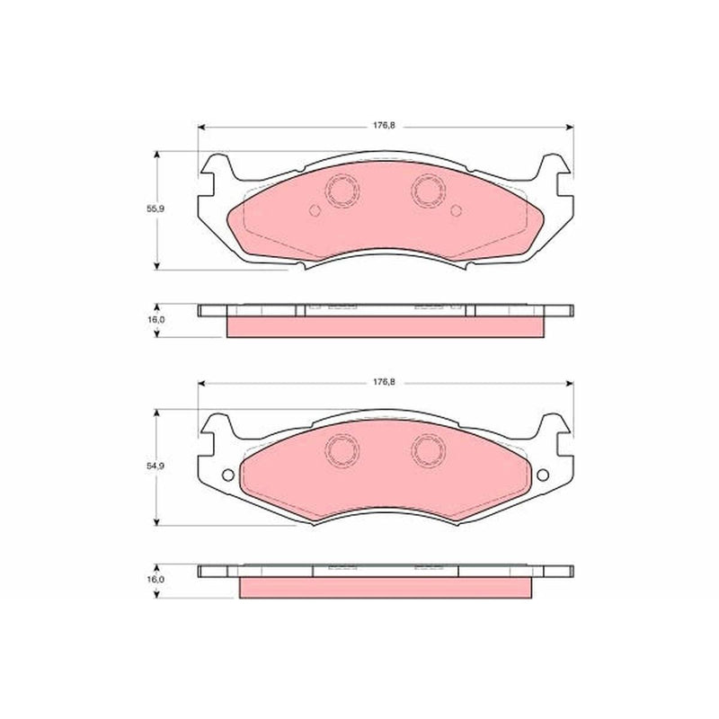 TRW Brake Pad Set GDB1207