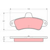 TRW Brake Pad Set GDB4084