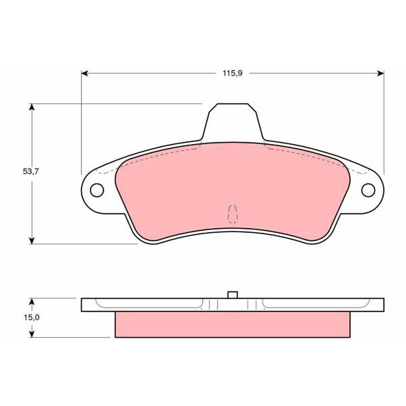 TRW Brake Pad Set GDB4084