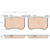 TRW Brake Pad Set GDB2013