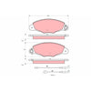 TRW Cotec Brake Pad Set Front GDB1336