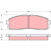 TRW Brake Pad Set GDB872DT