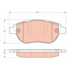 TRW Brake Pad Set GDB1669