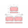 TRW Cotec Brake Pad Set Front GDB1519