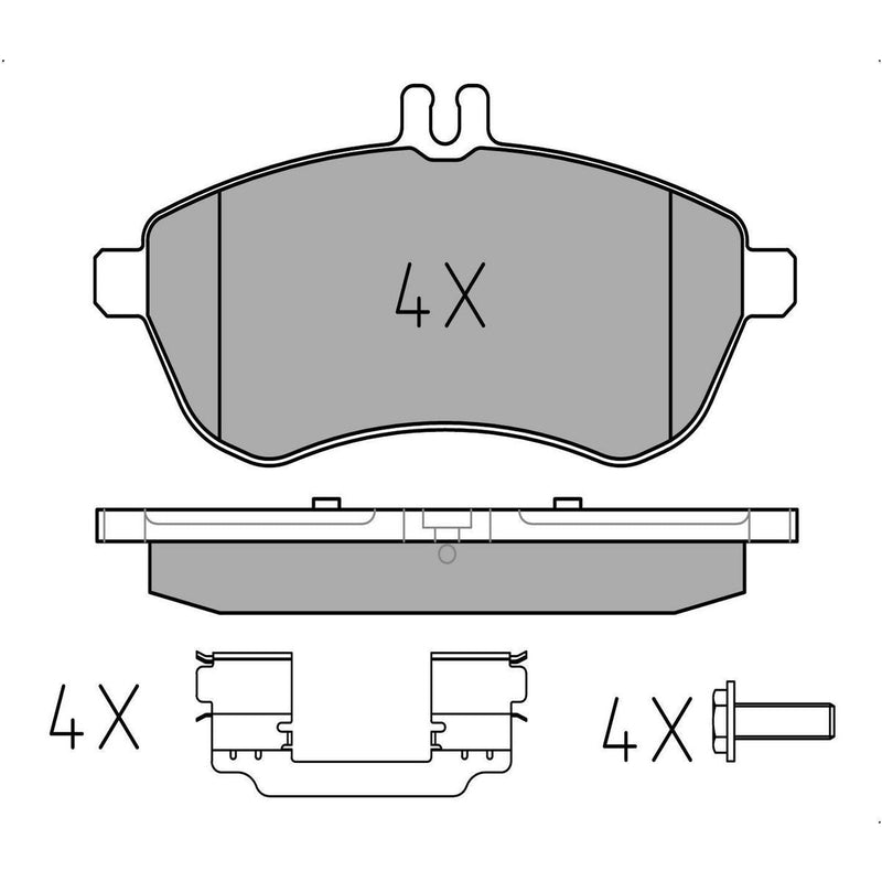 Meyle Brake Pad Set 025 243 0620-1/PD