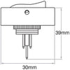 OEX Rocker Surface Mount Switch On/Off Spst 12V Blue