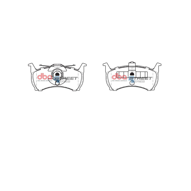 DBA Street Series Brake Pad Set Rear DB1109SS