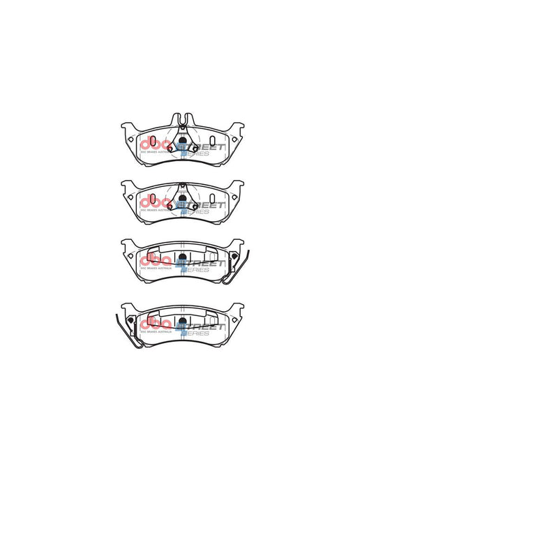 DBA Street Series Brake Pad Set Rear DB1430SS