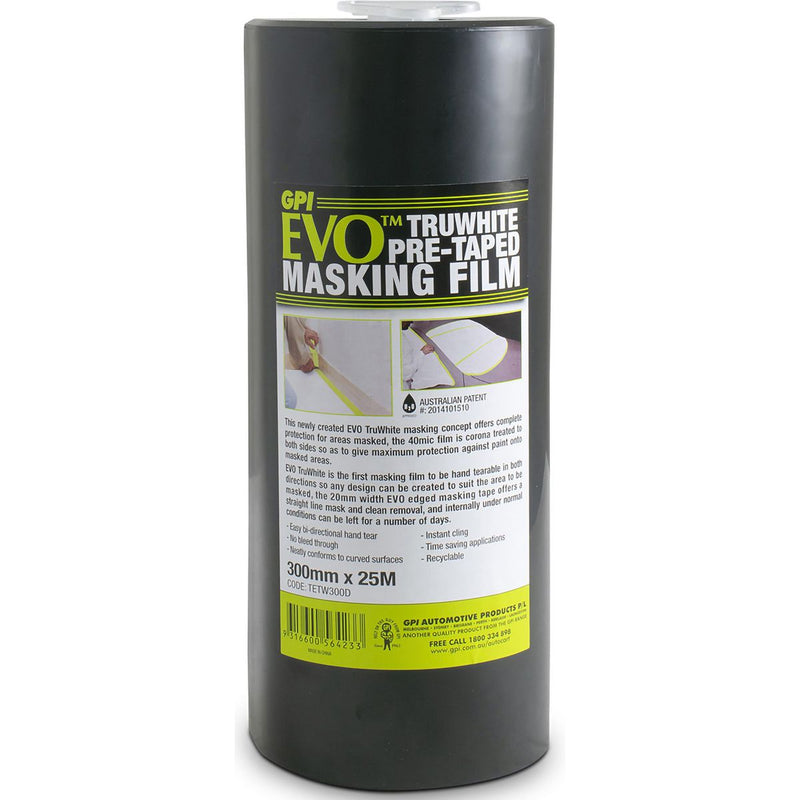 GPI Pre-Taped Masking Film 300mm X 25M TETW300D