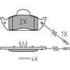 Meyle Original Brake Pad Set Front 025 231 9317/W